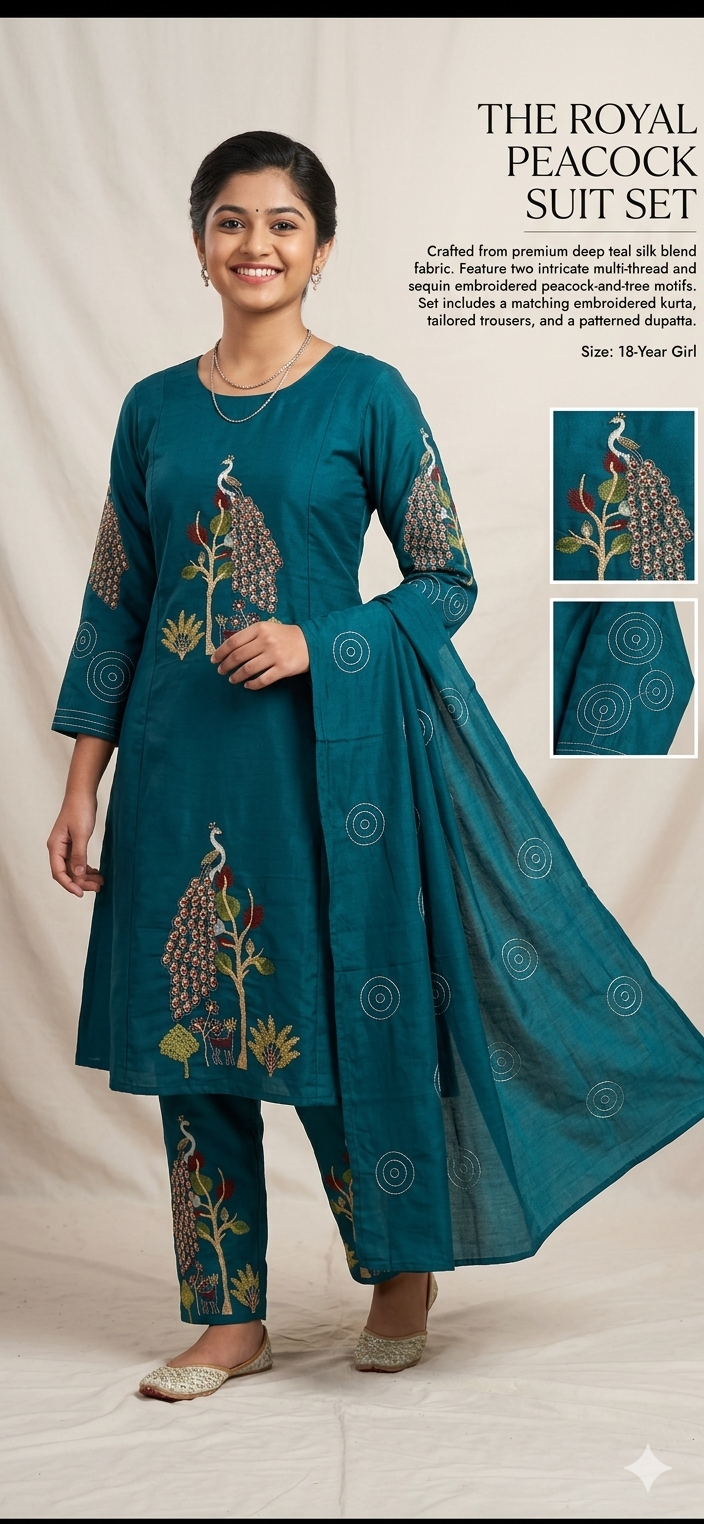 Kurti pant with duptta