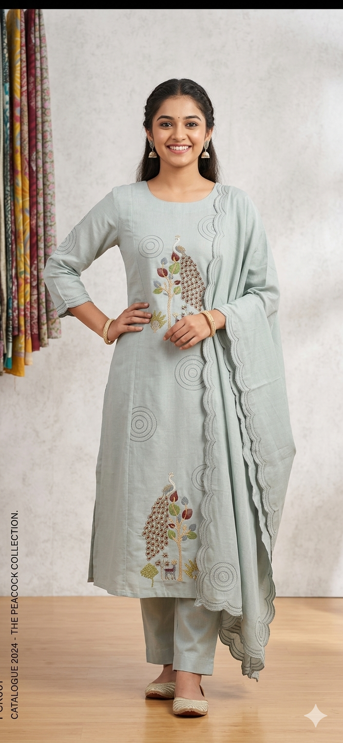 Kurti pant with duptta