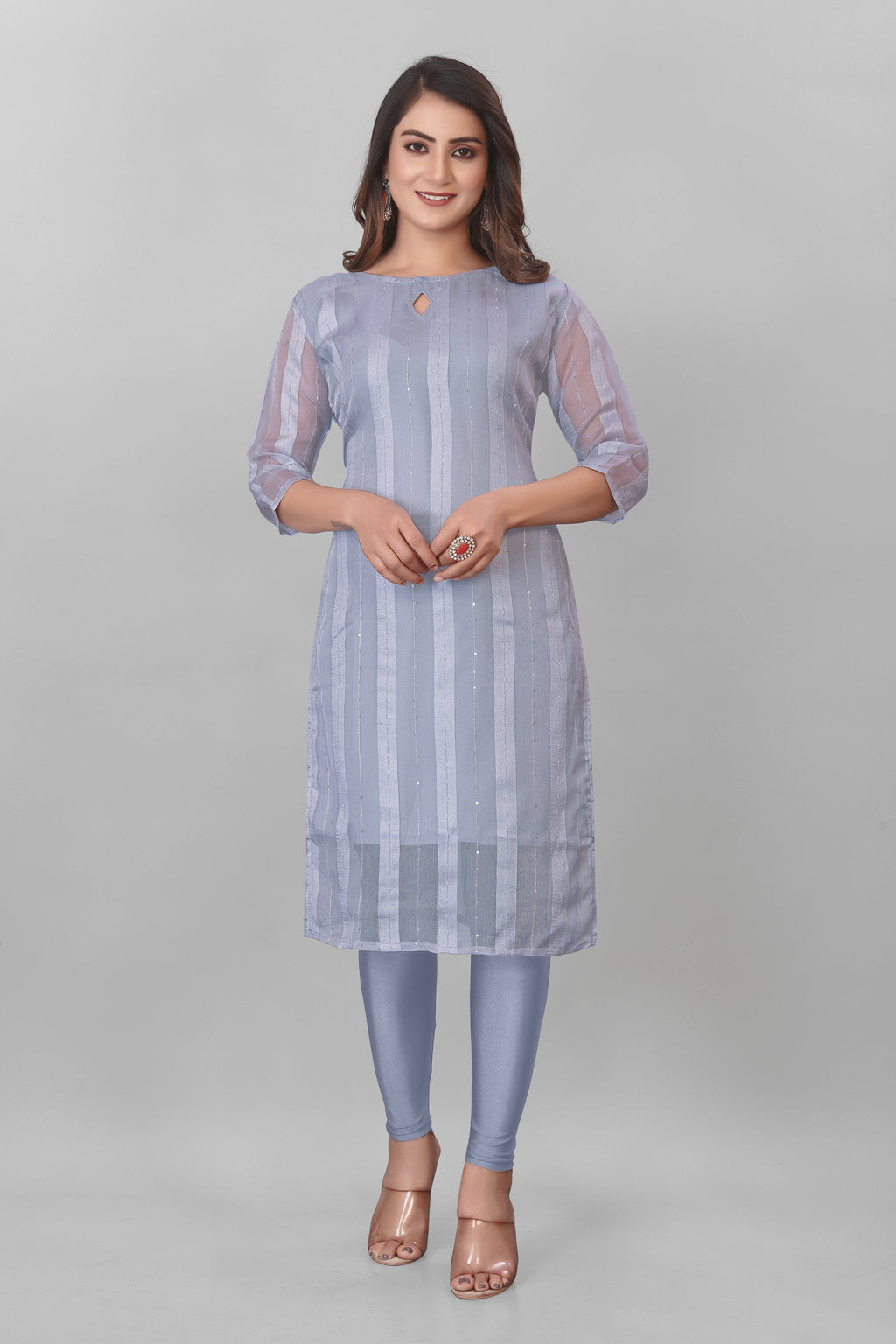 Launching New Daily Wear Net Organza Kurti