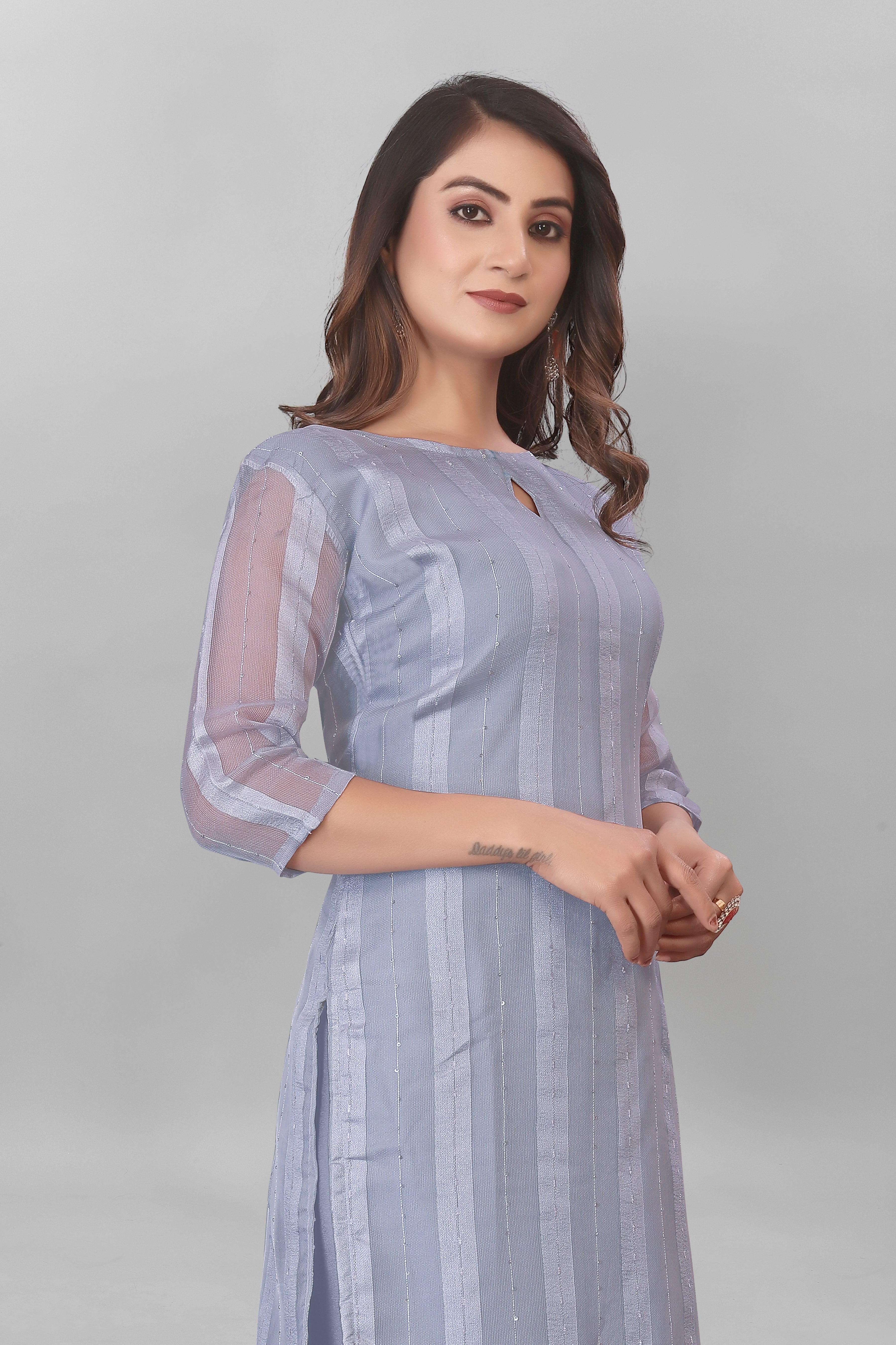 Launching New Daily Wear Net Organza Kurti