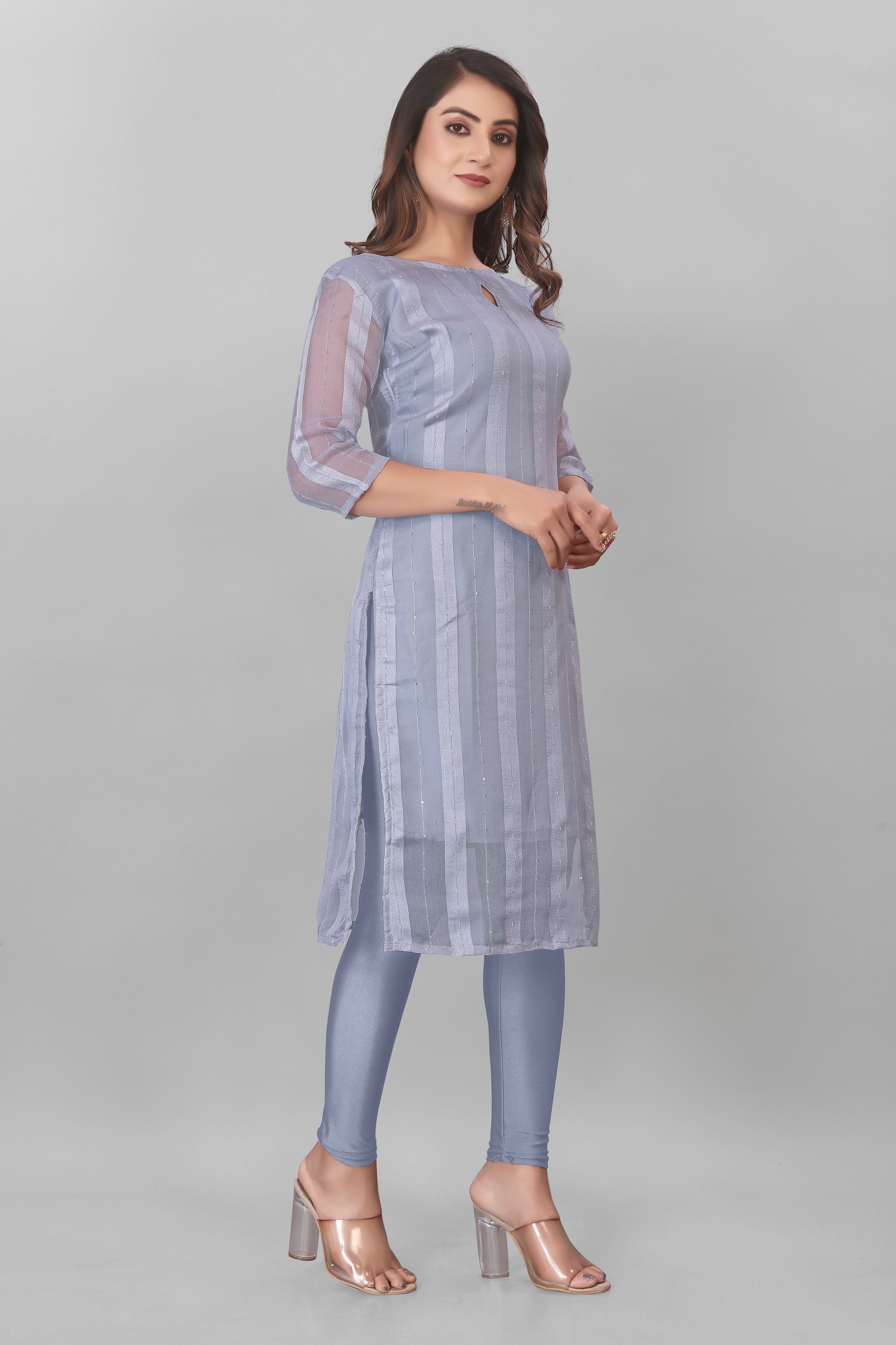 Launching New Daily Wear Net Organza Kurti