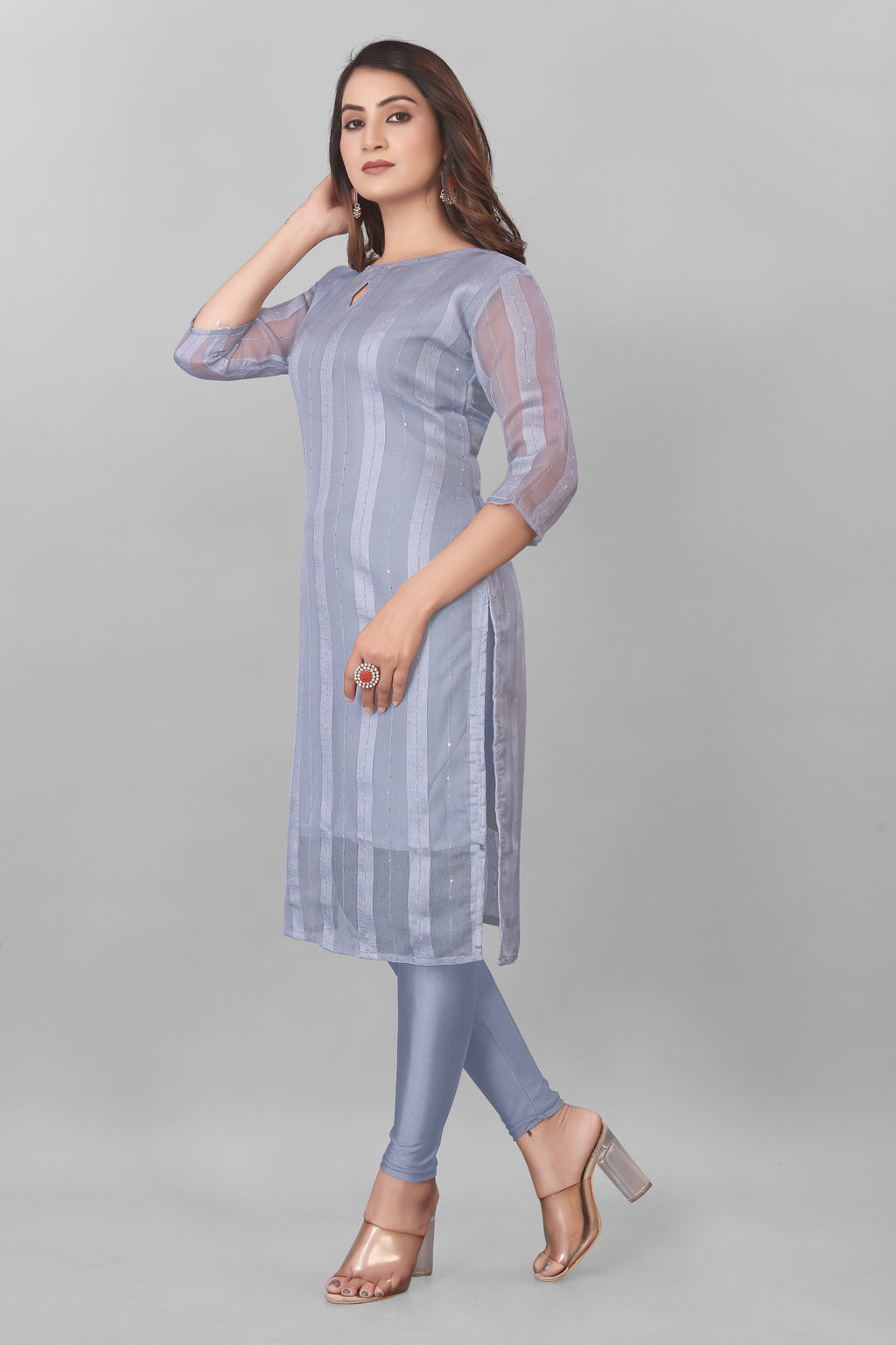 Launching New Daily Wear Net Organza Kurti