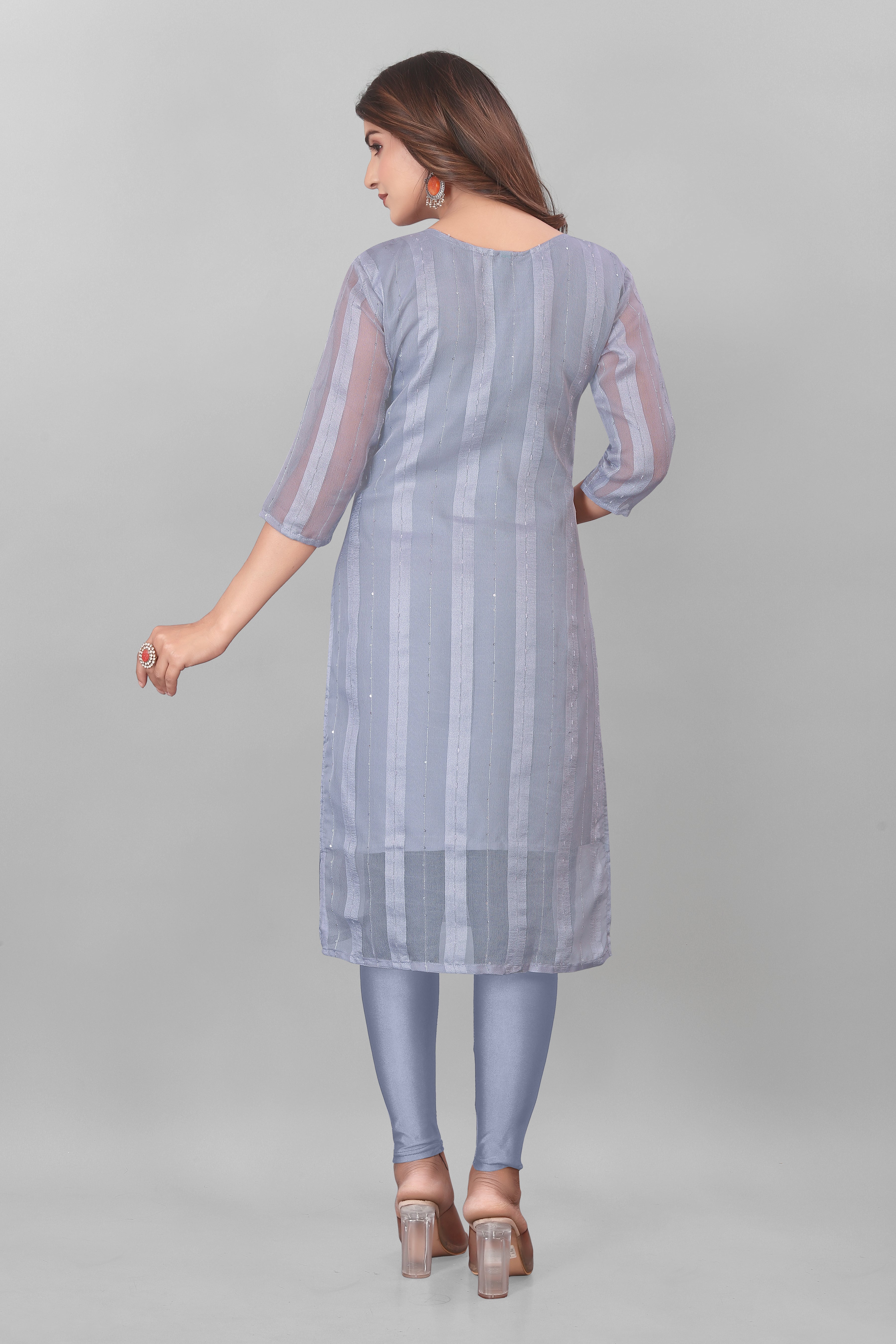 Launching New Daily Wear Net Organza Kurti