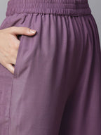 Ethnic Motifs Embroidered Kurta & Trousers With Dupatta