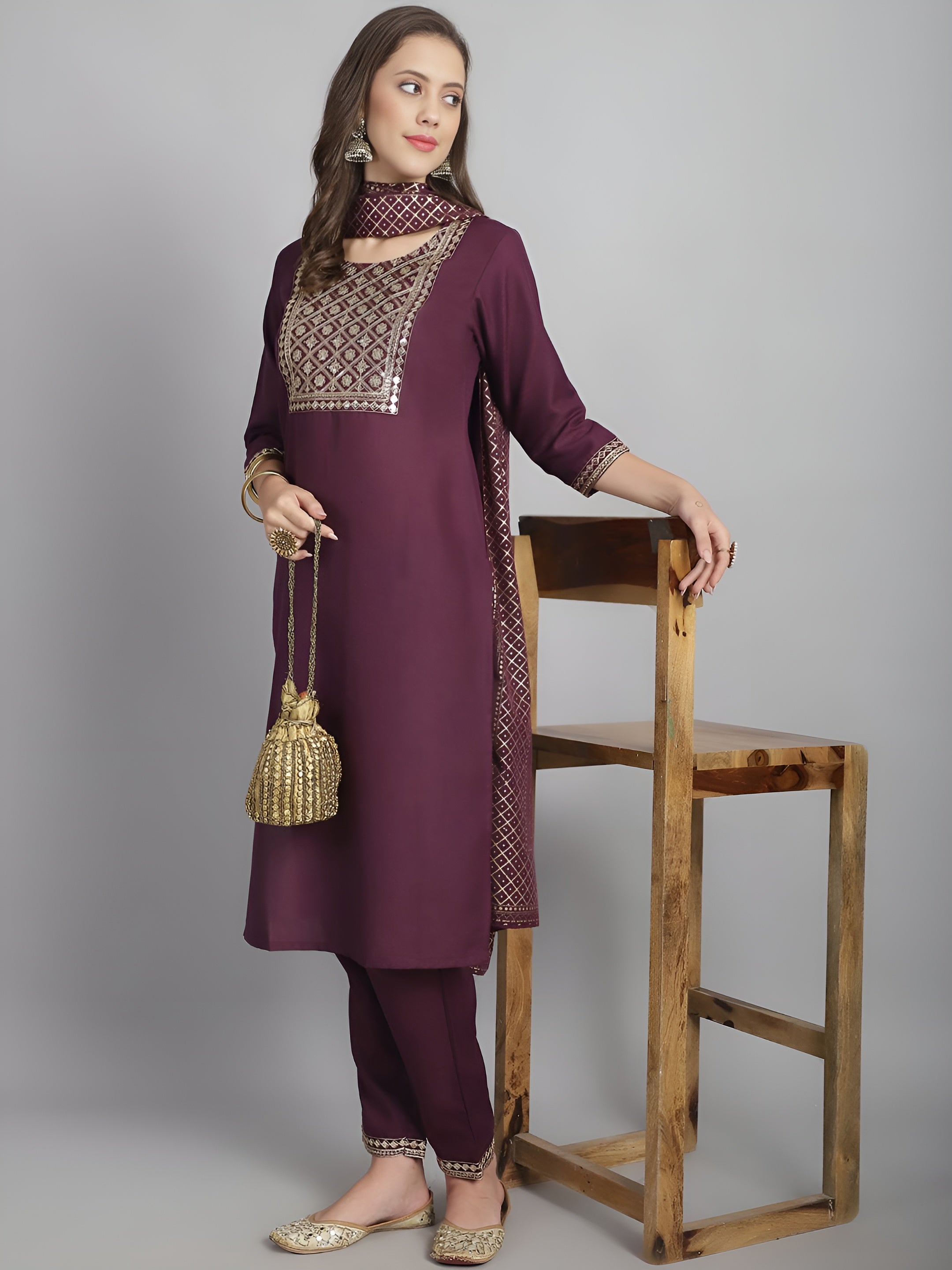 Kurti pant with duppta