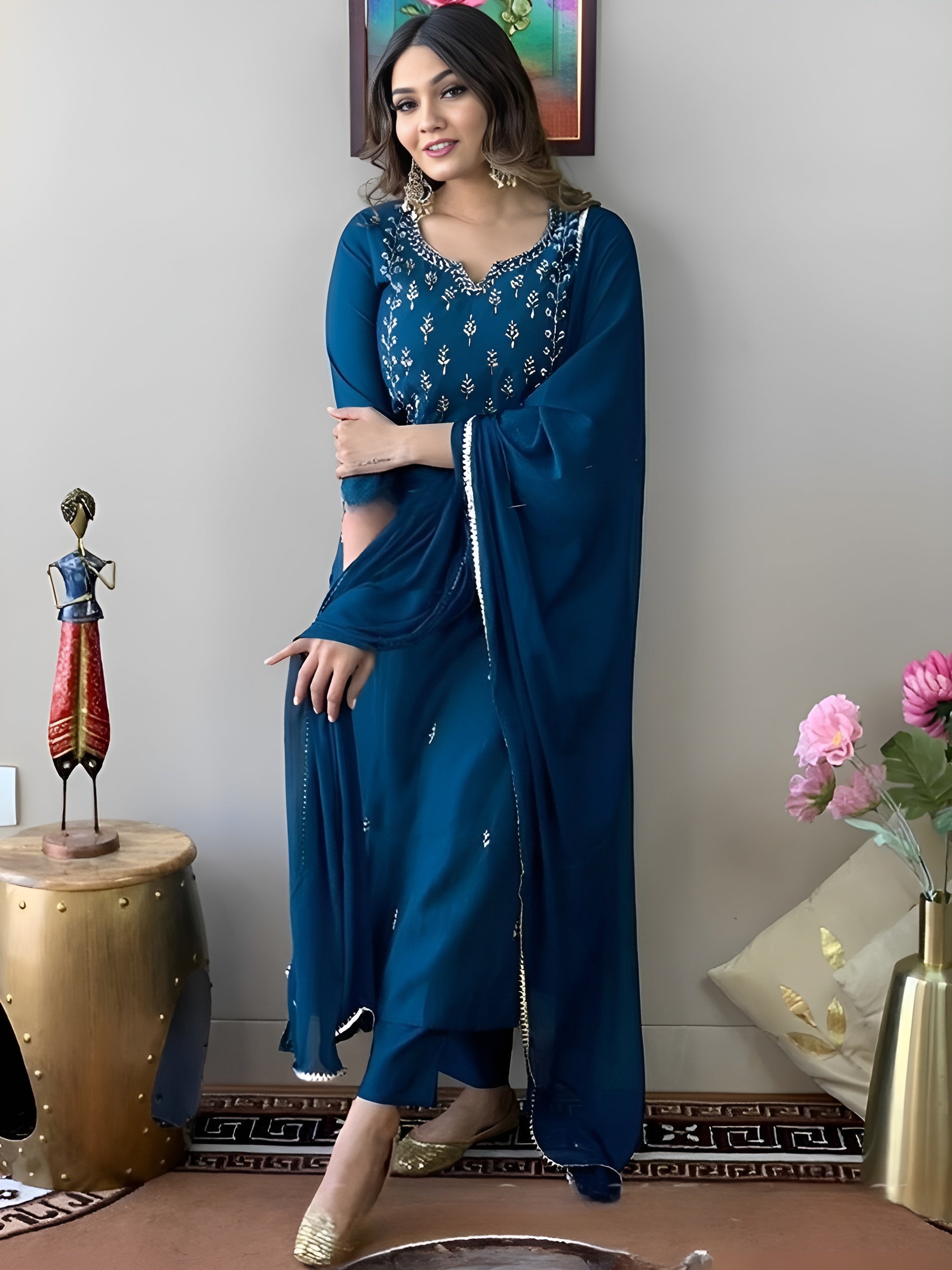 Ladies fancy kurti pair