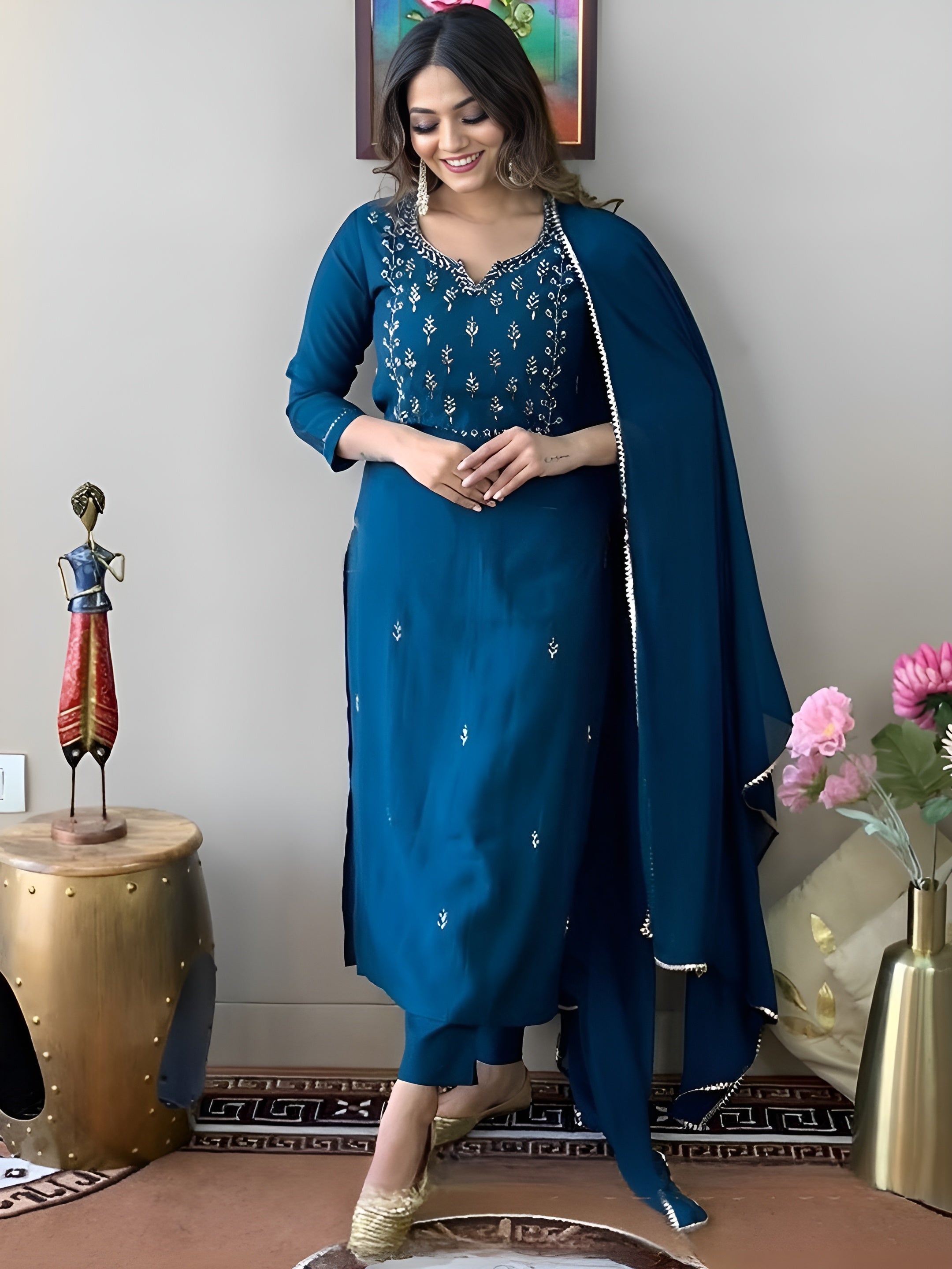 Ladies fancy kurti pair