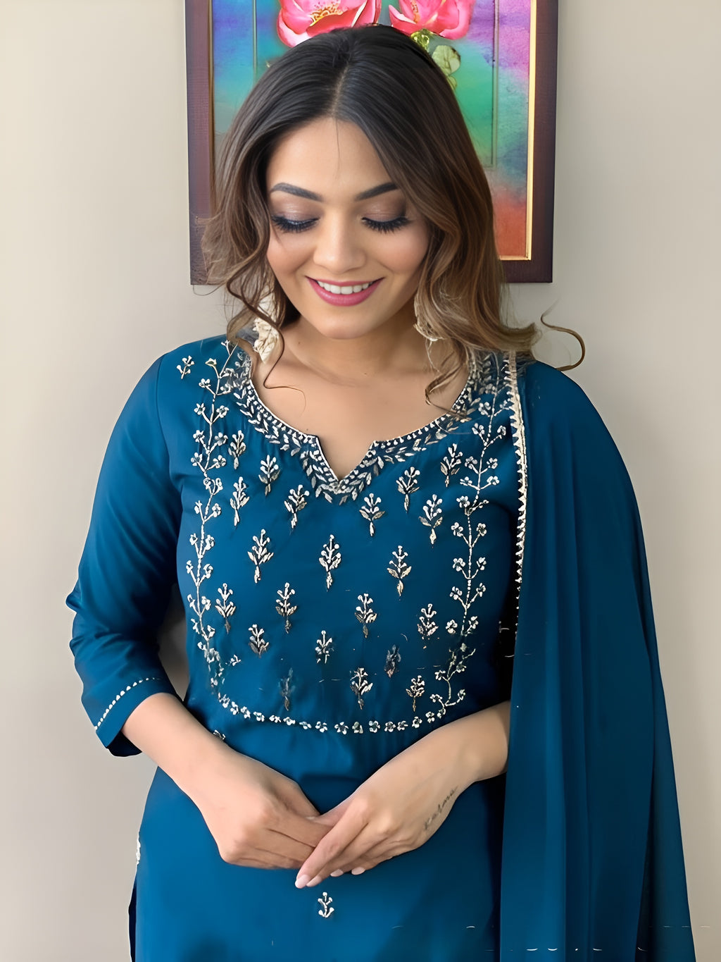 Ladies fancy kurti pair