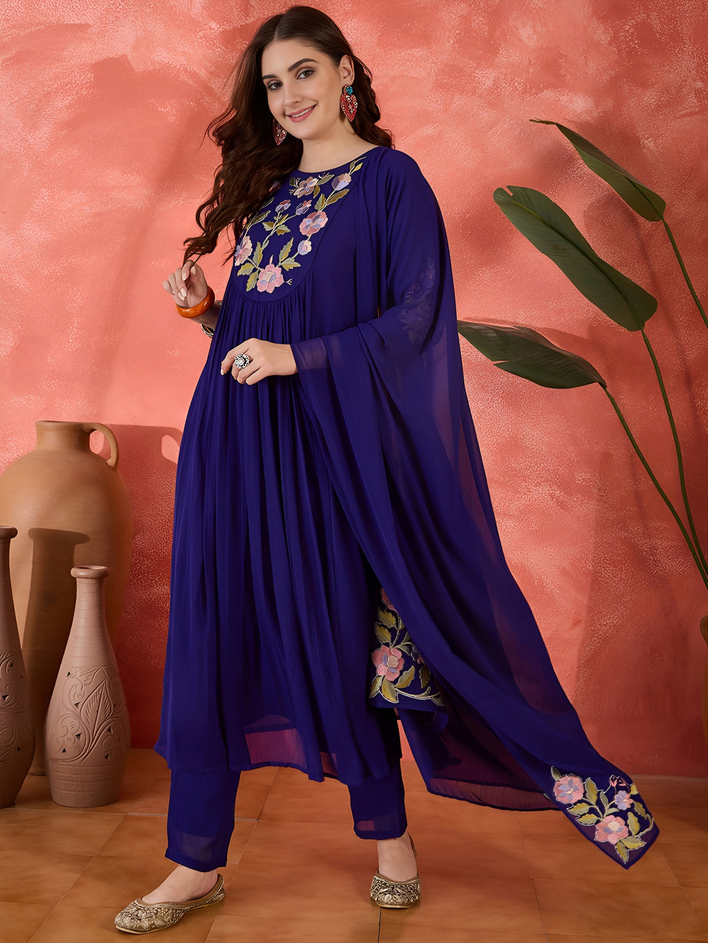 Kurti pant with dupatta