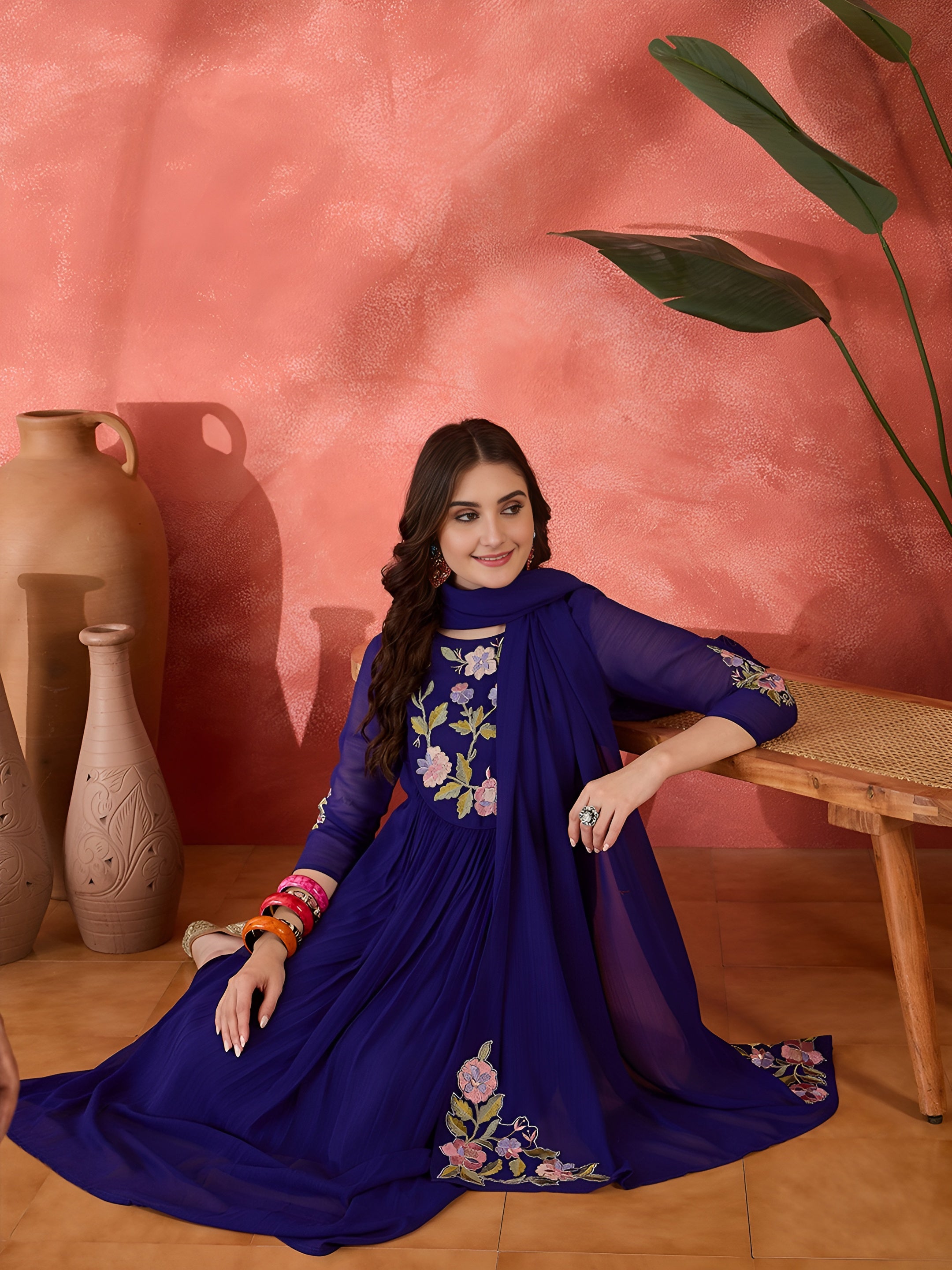 Kurti pant with dupatta