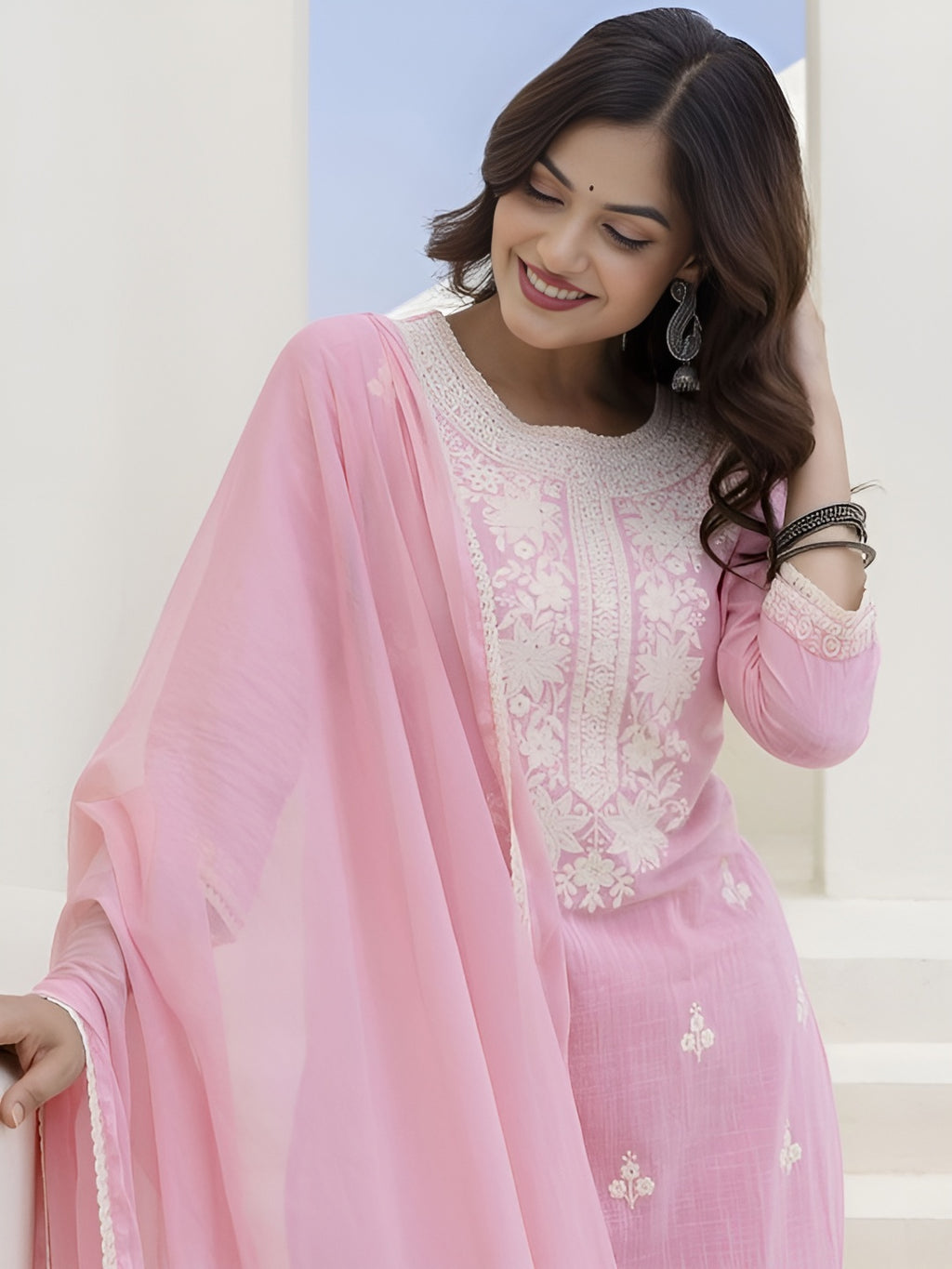 Kurti pant with dupatta