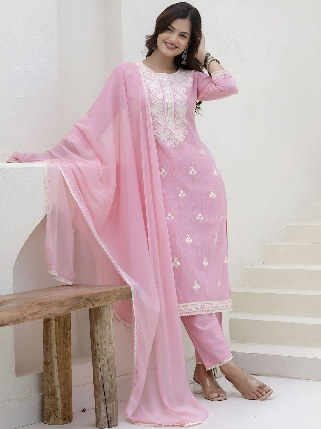 Kurti pant with dupatta