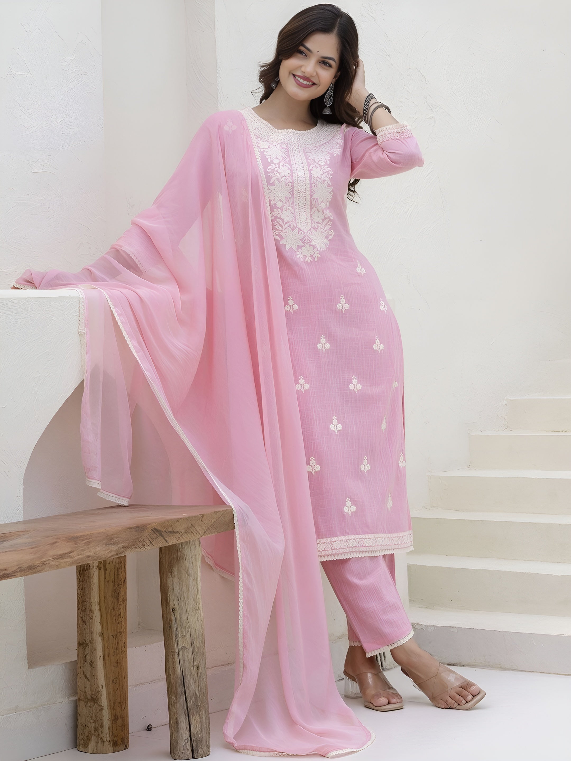 Kurti pant with dupatta