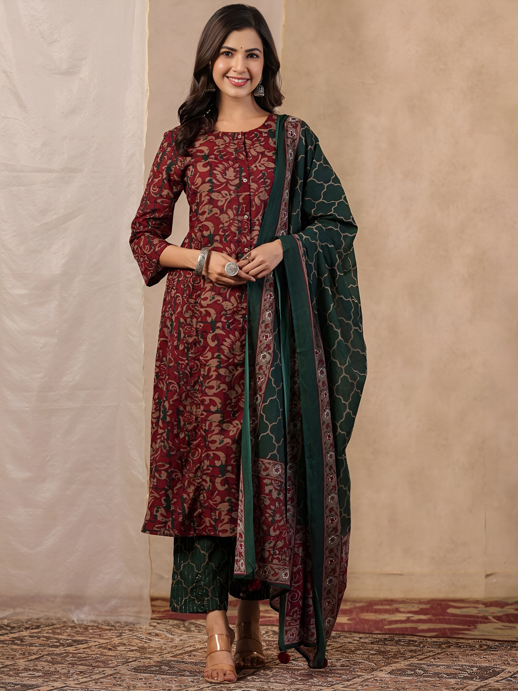 Kurti pant with dupatta