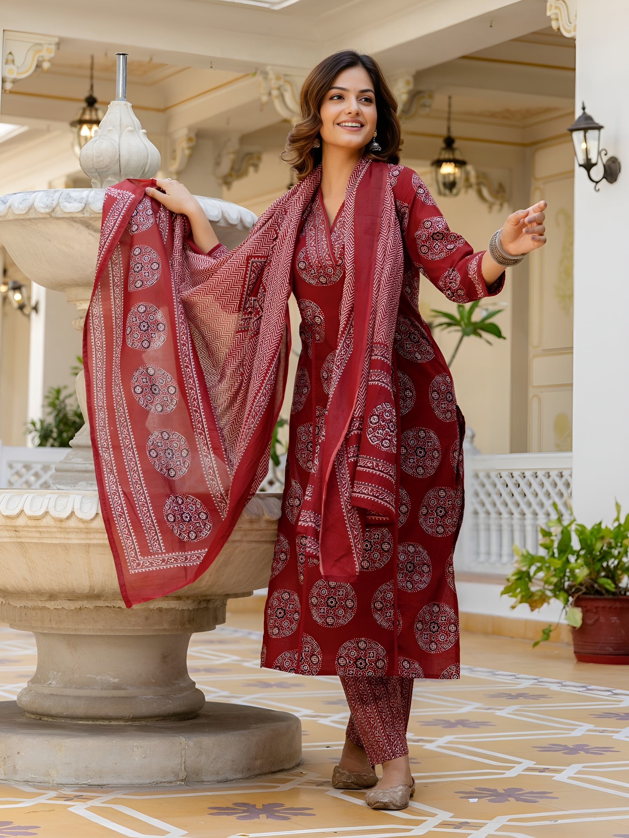 Kurti pant with dupatta