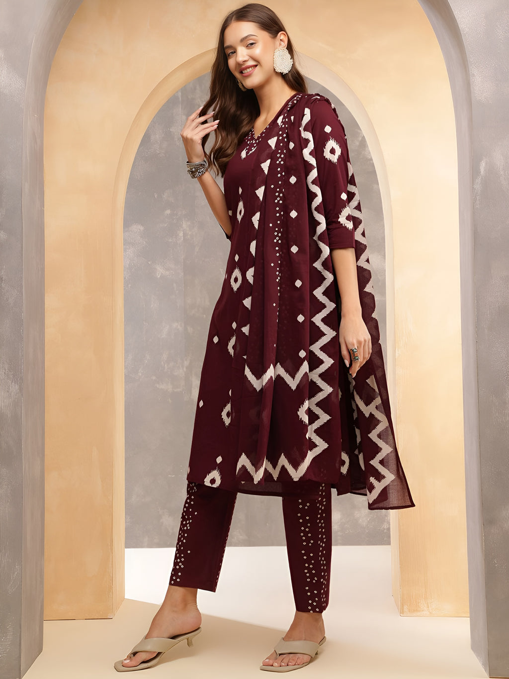 Kurti pant with dupatta
