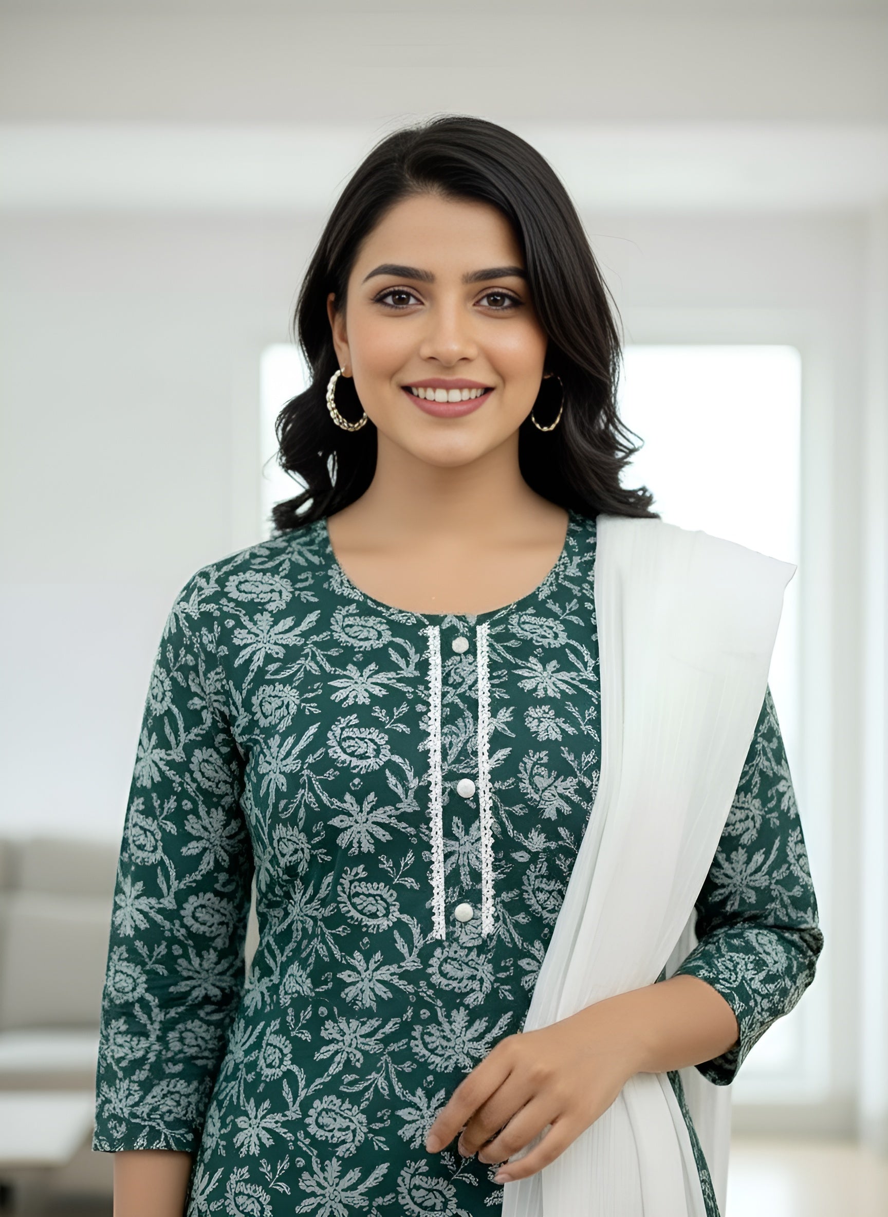 Kurti pant with dupatta