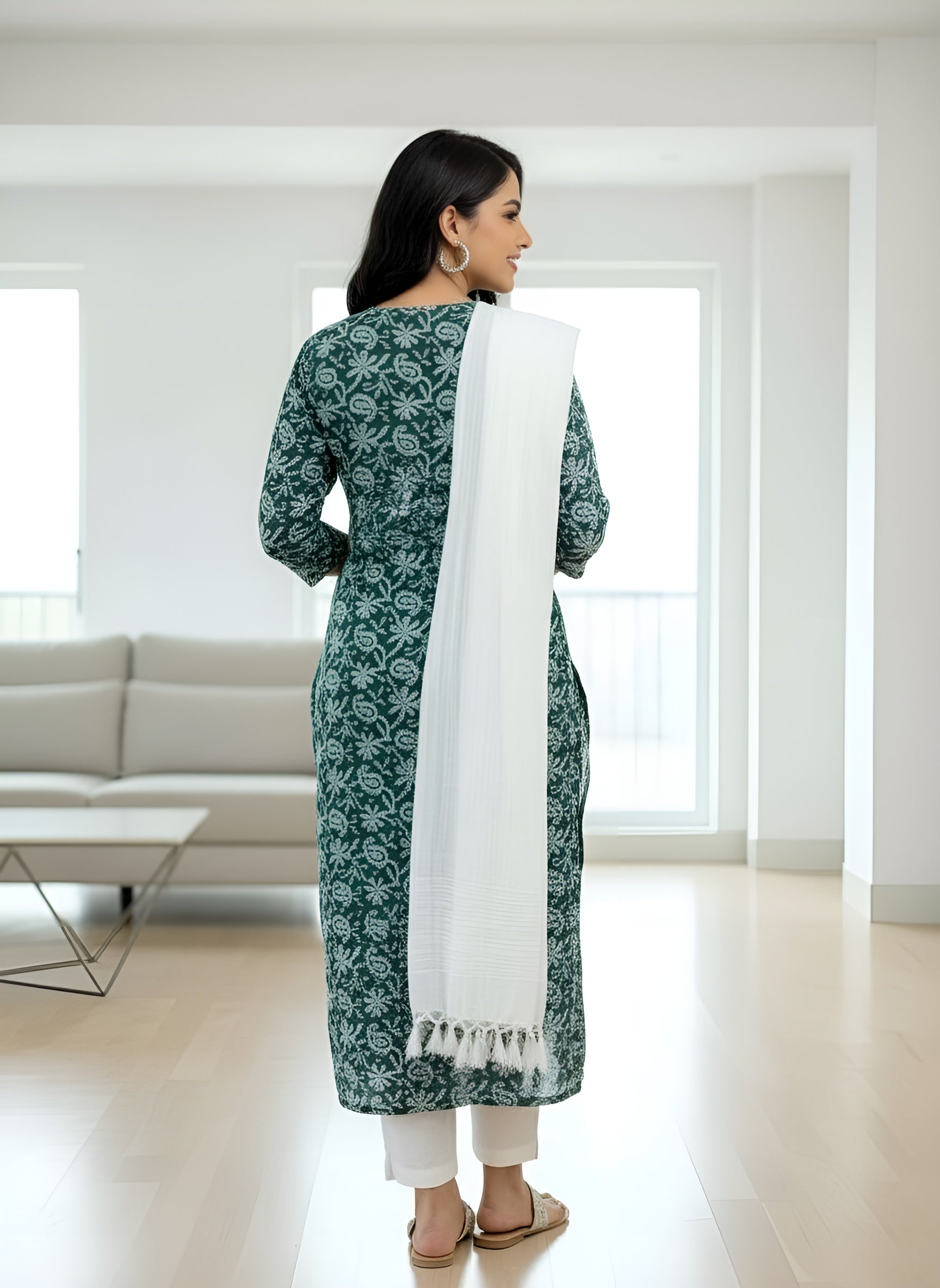 Kurti pant with dupatta