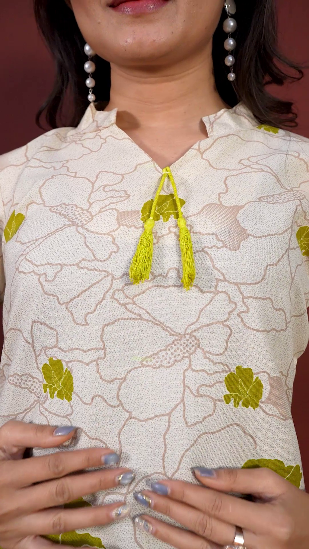 Printed Top With Trousers Co-Ords