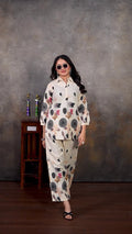 Women Printed Pure Cotton Ethnic Co-Ords Set