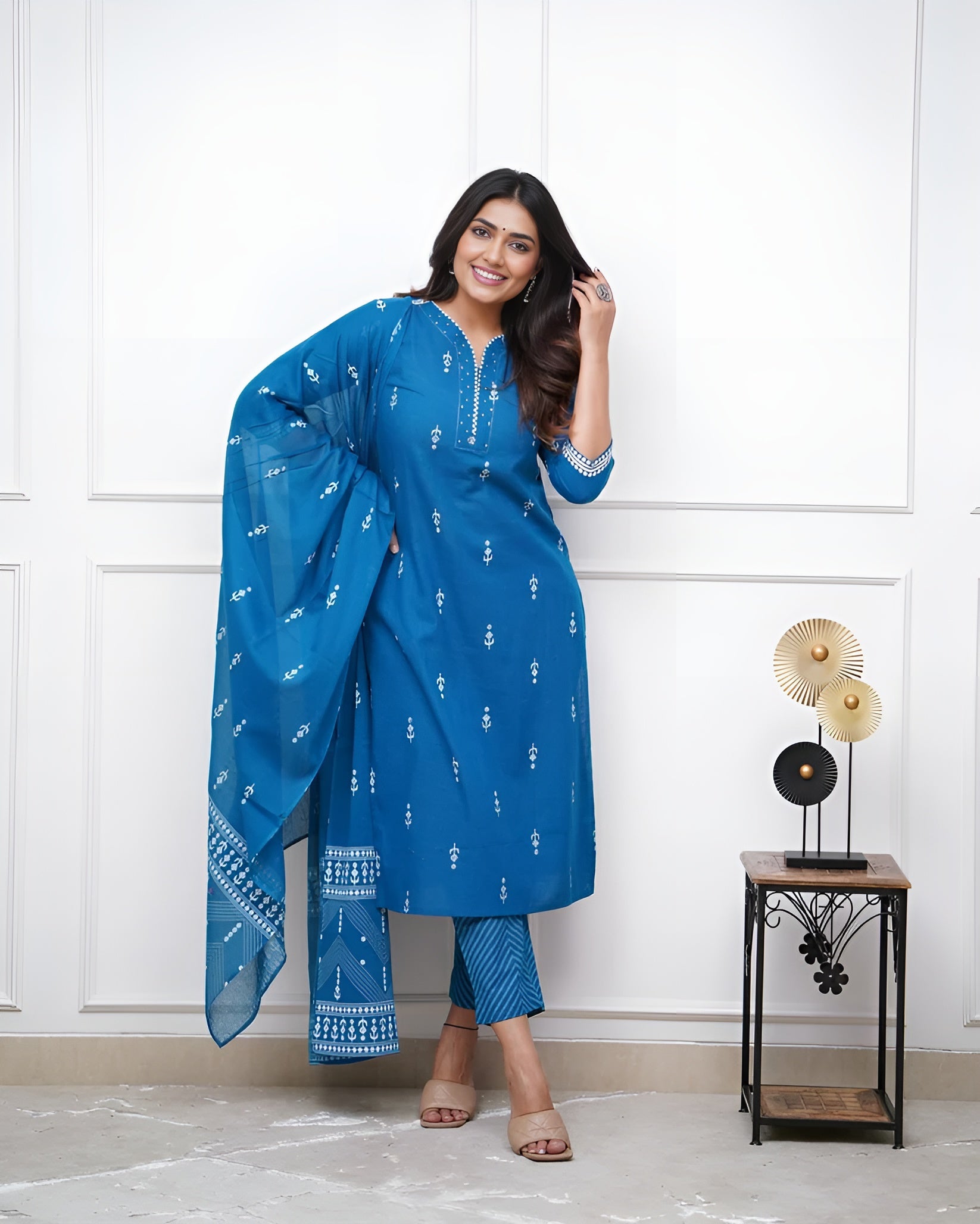 Kurti pant with dupatta