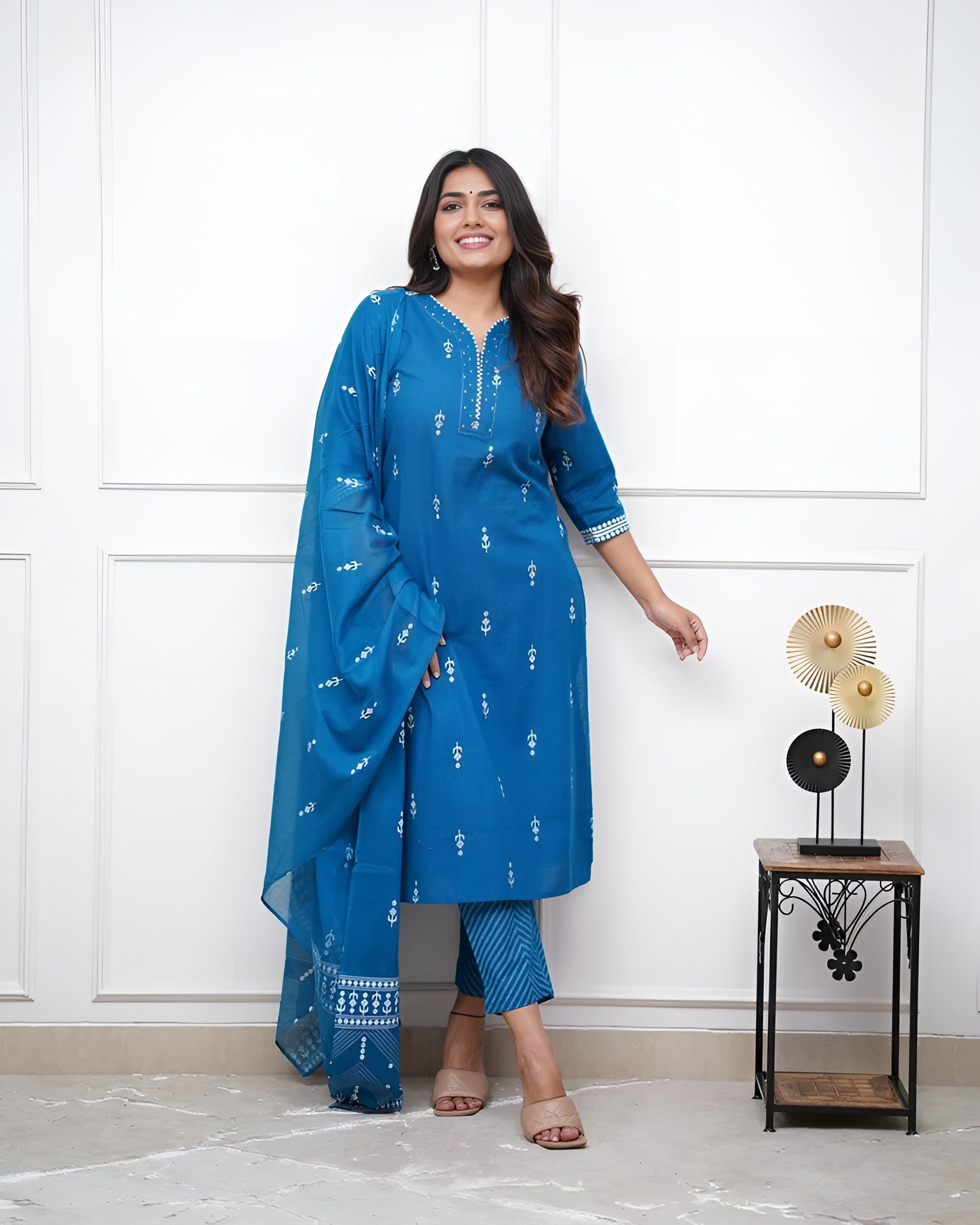 Kurti pant with dupatta