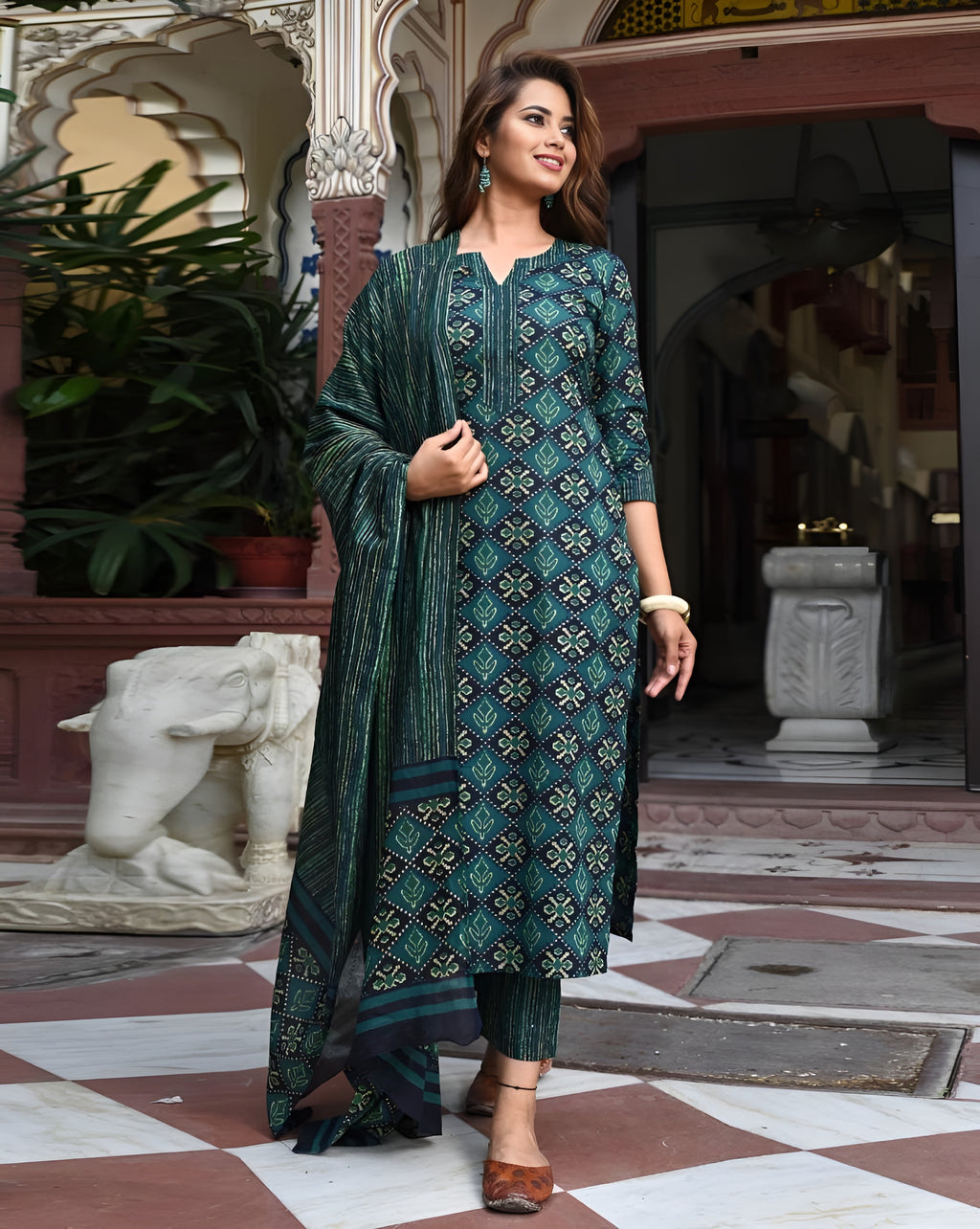 kurti pant with dupatta