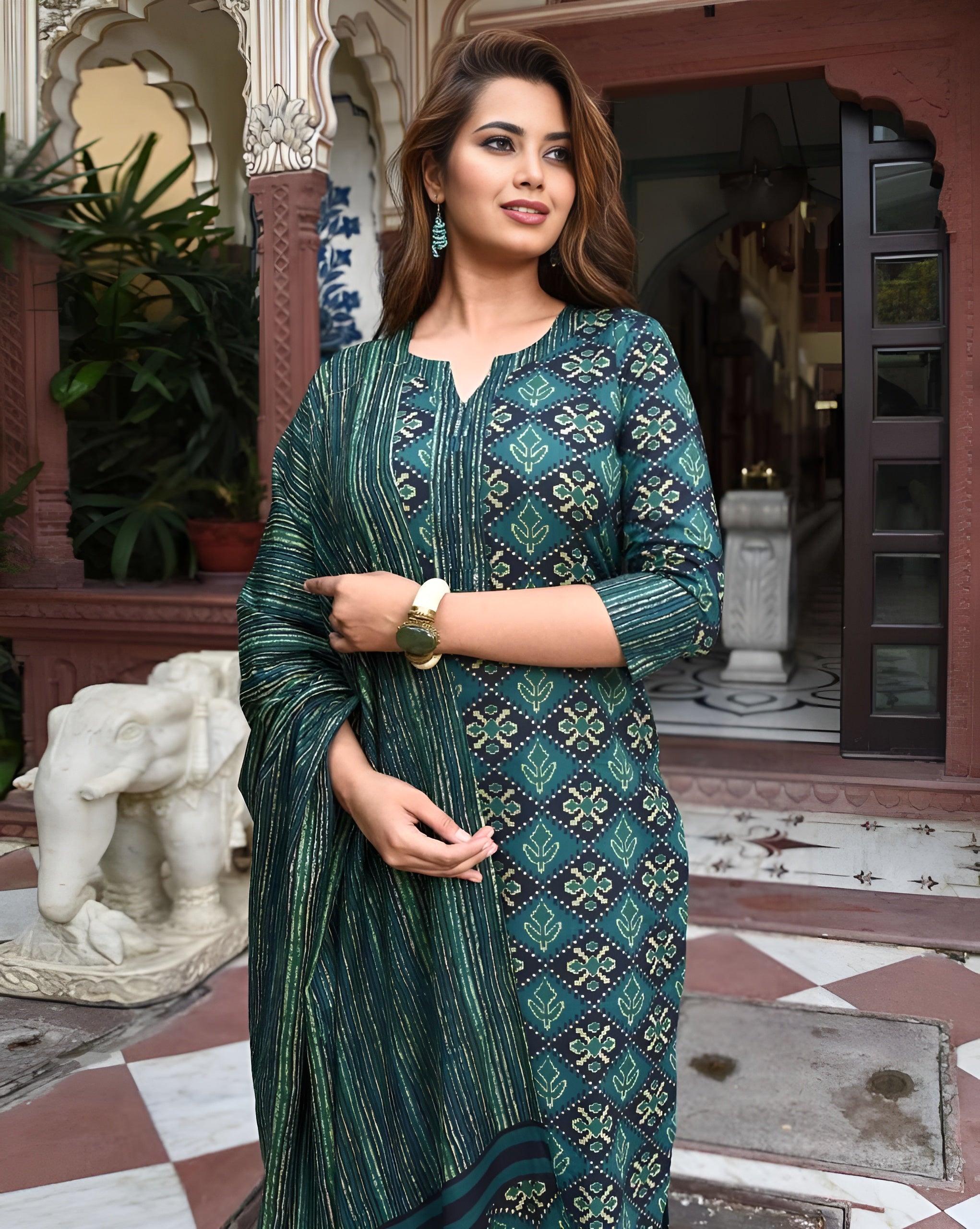 kurti pant with dupatta