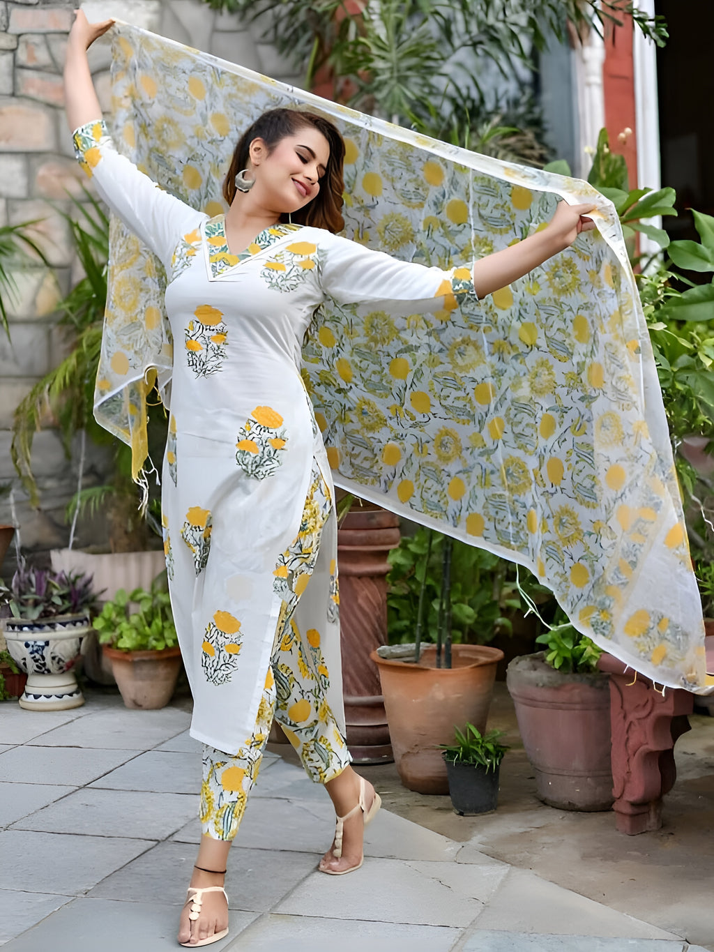 KURTI PANT WITH DUPATTA