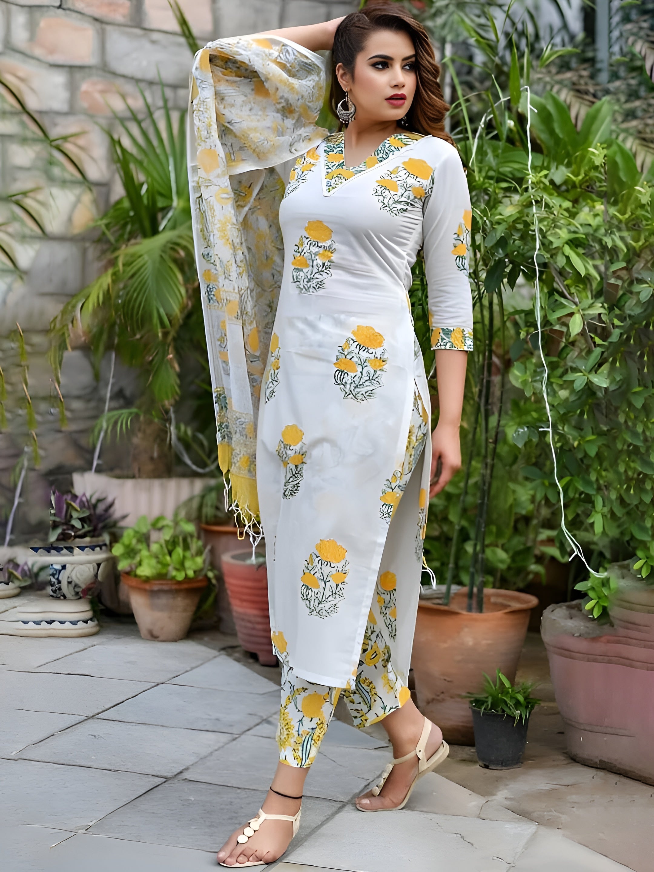 KURTI PANT WITH DUPATTA