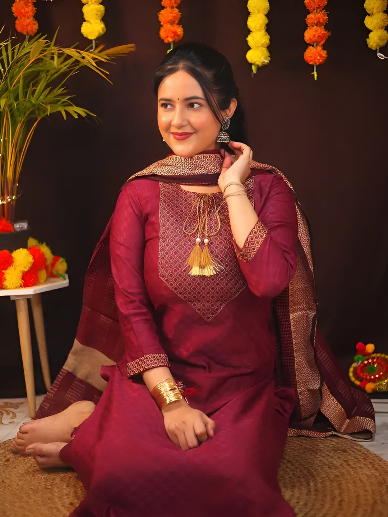 KURTI PANT WITH DUPATTA