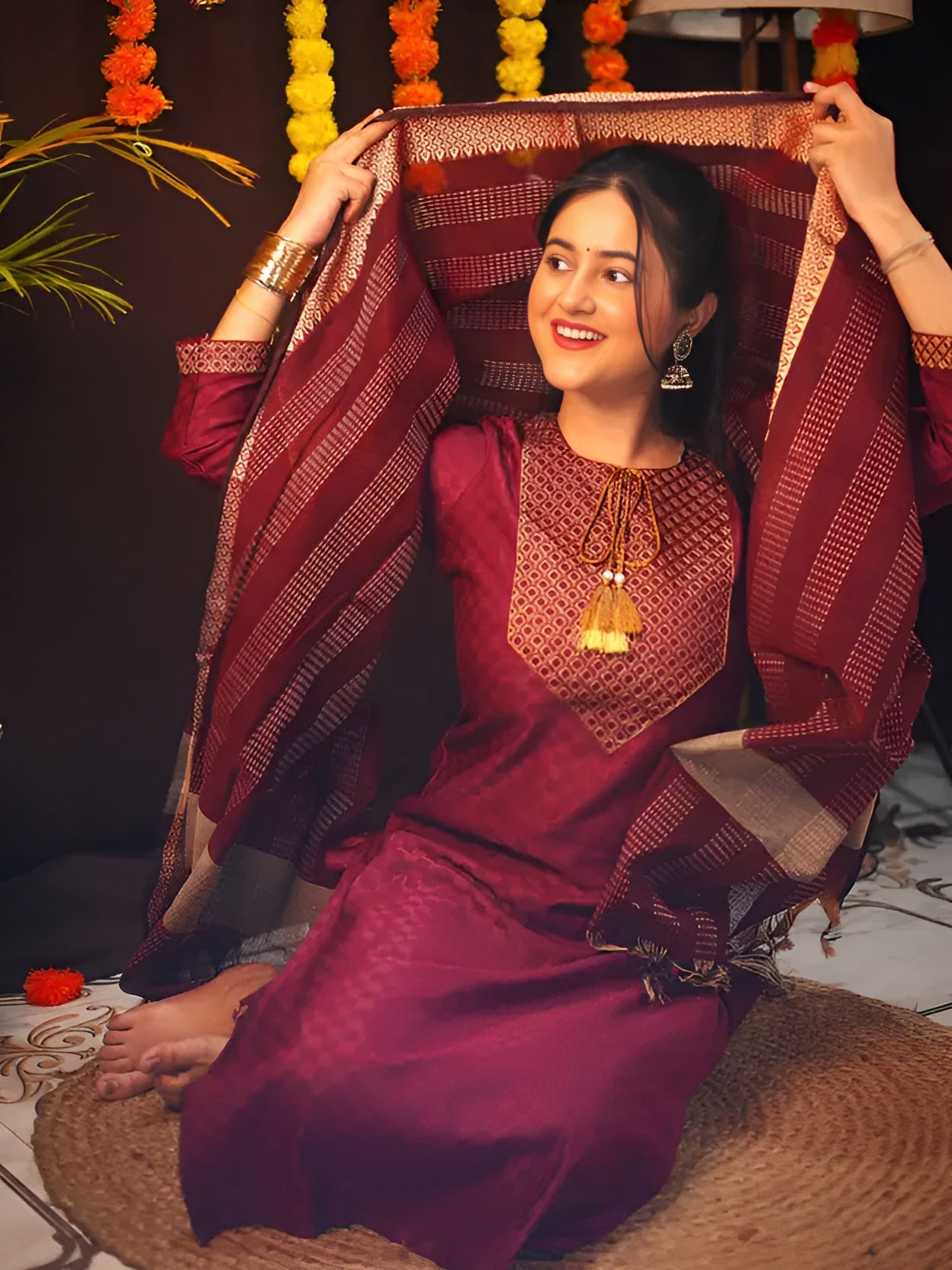 KURTI PANT WITH DUPATTA