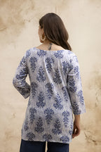 Floral Printed Pure Cotton Kurti