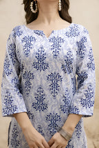 Floral Printed Pure Cotton Kurti 2XL