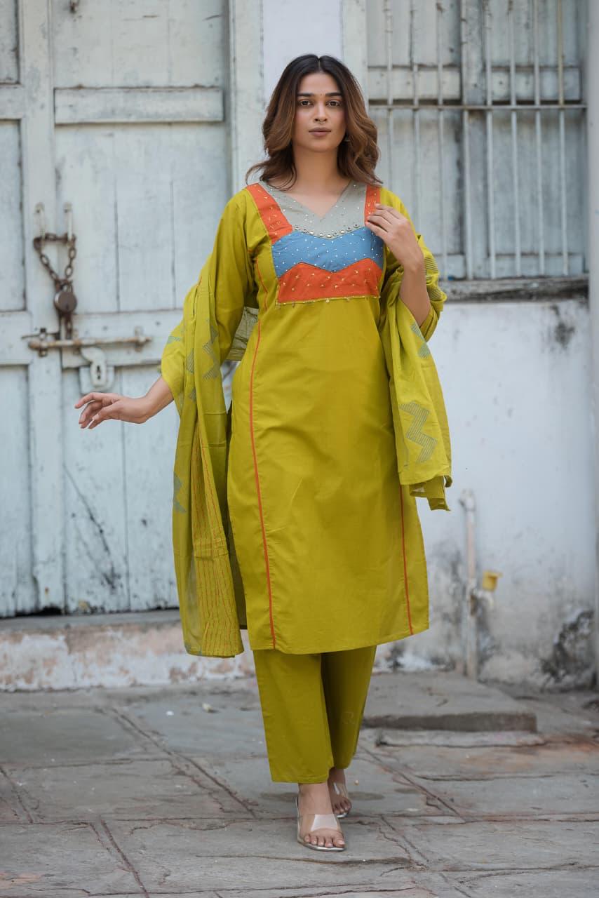 KURTI PANT WITH DUPATTA