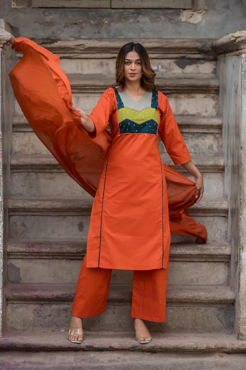 KURTI PANT WITH DUPATTA