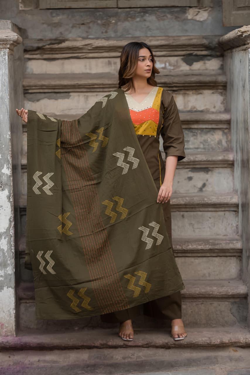 KURTI PANT WITH DUPATTA
