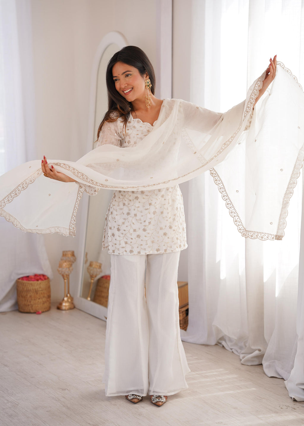 KURTI PLAZO WITH DUPATTA