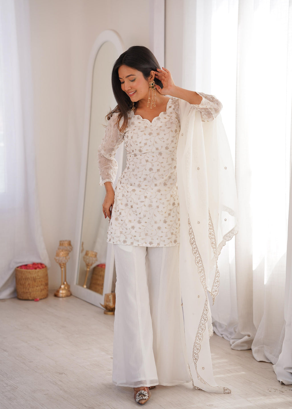 KURTI PLAZO WITH DUPATTA
