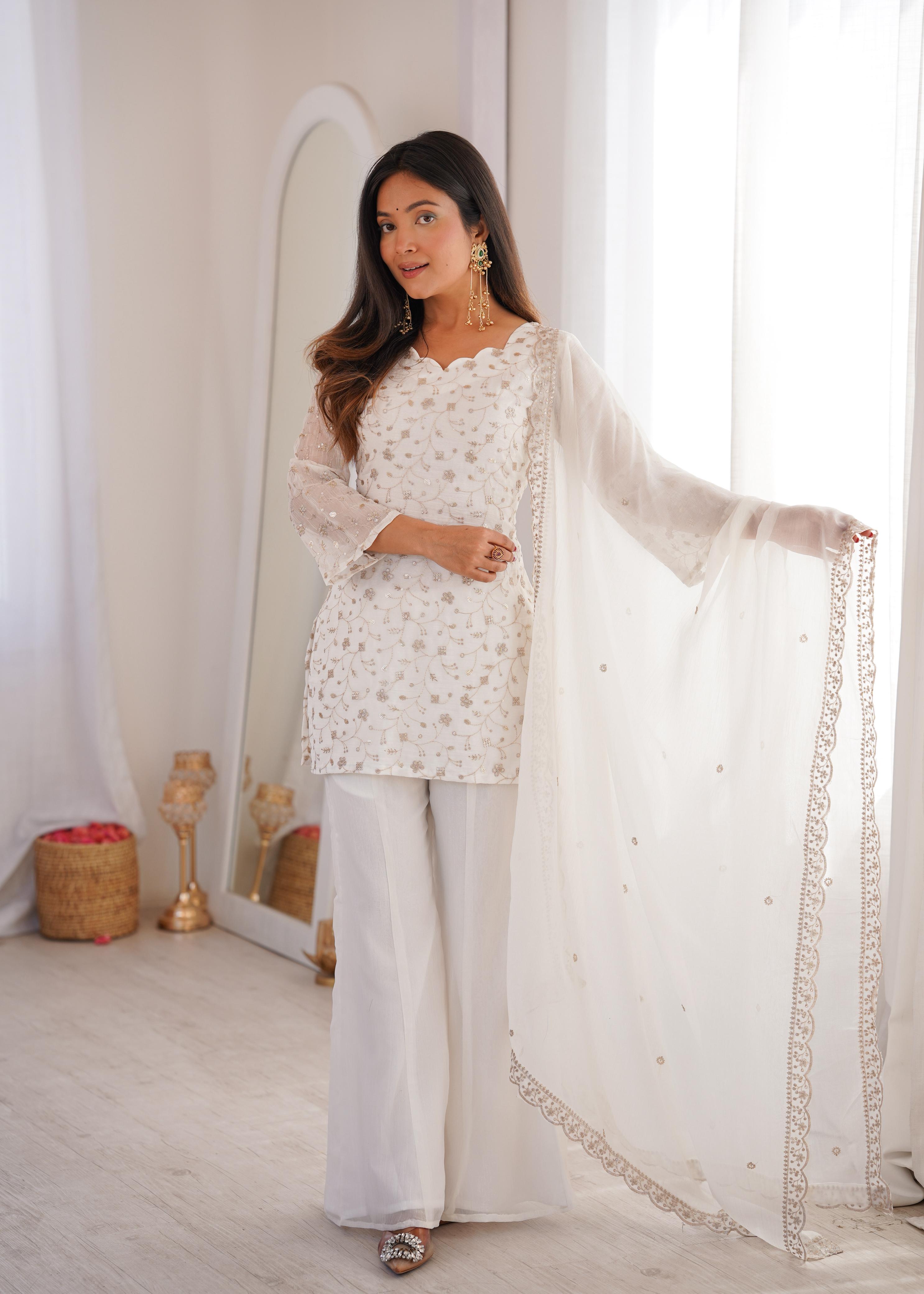 KURTI PLAZO WITH DUPATTA