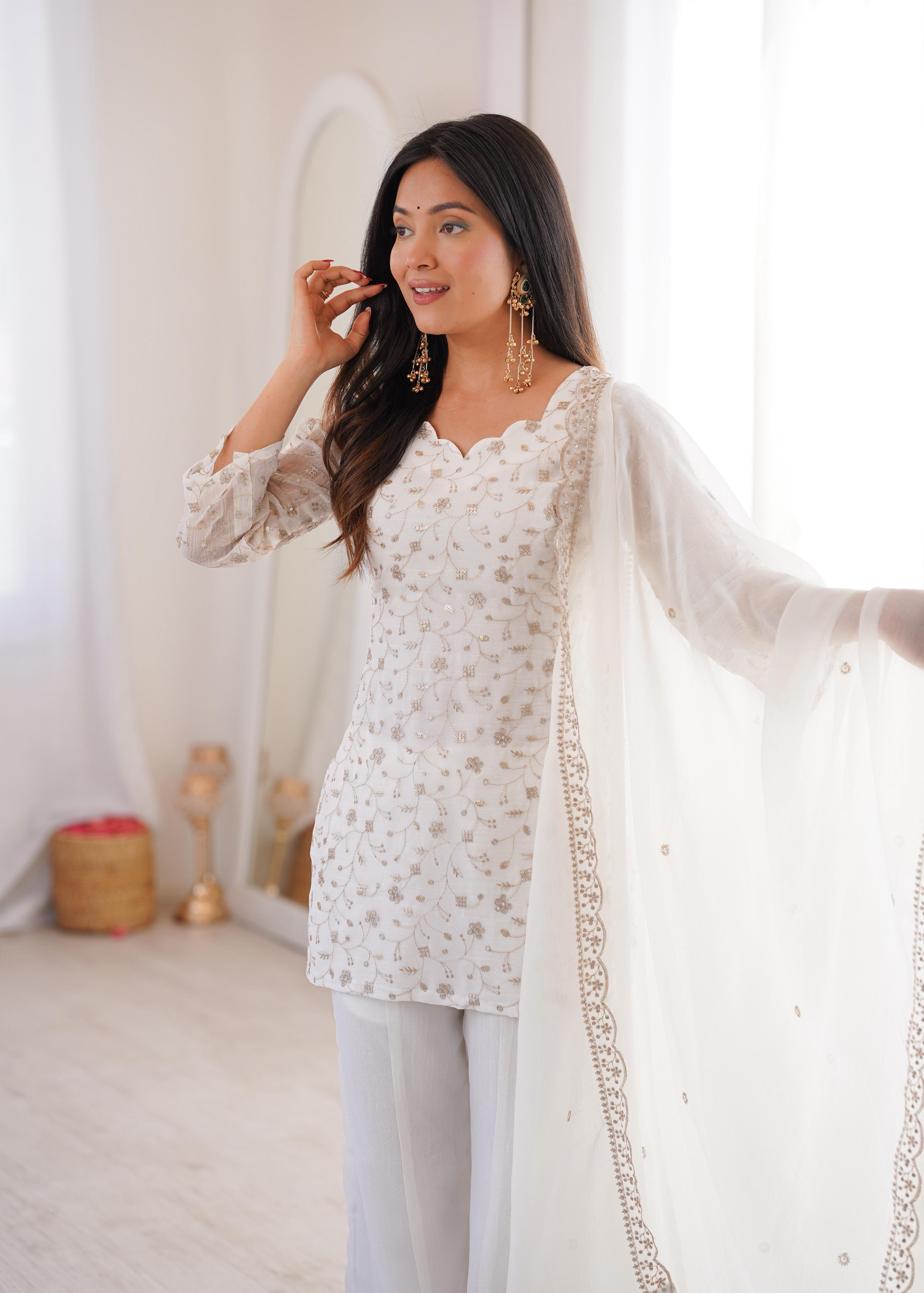 KURTI PLAZO WITH DUPATTA
