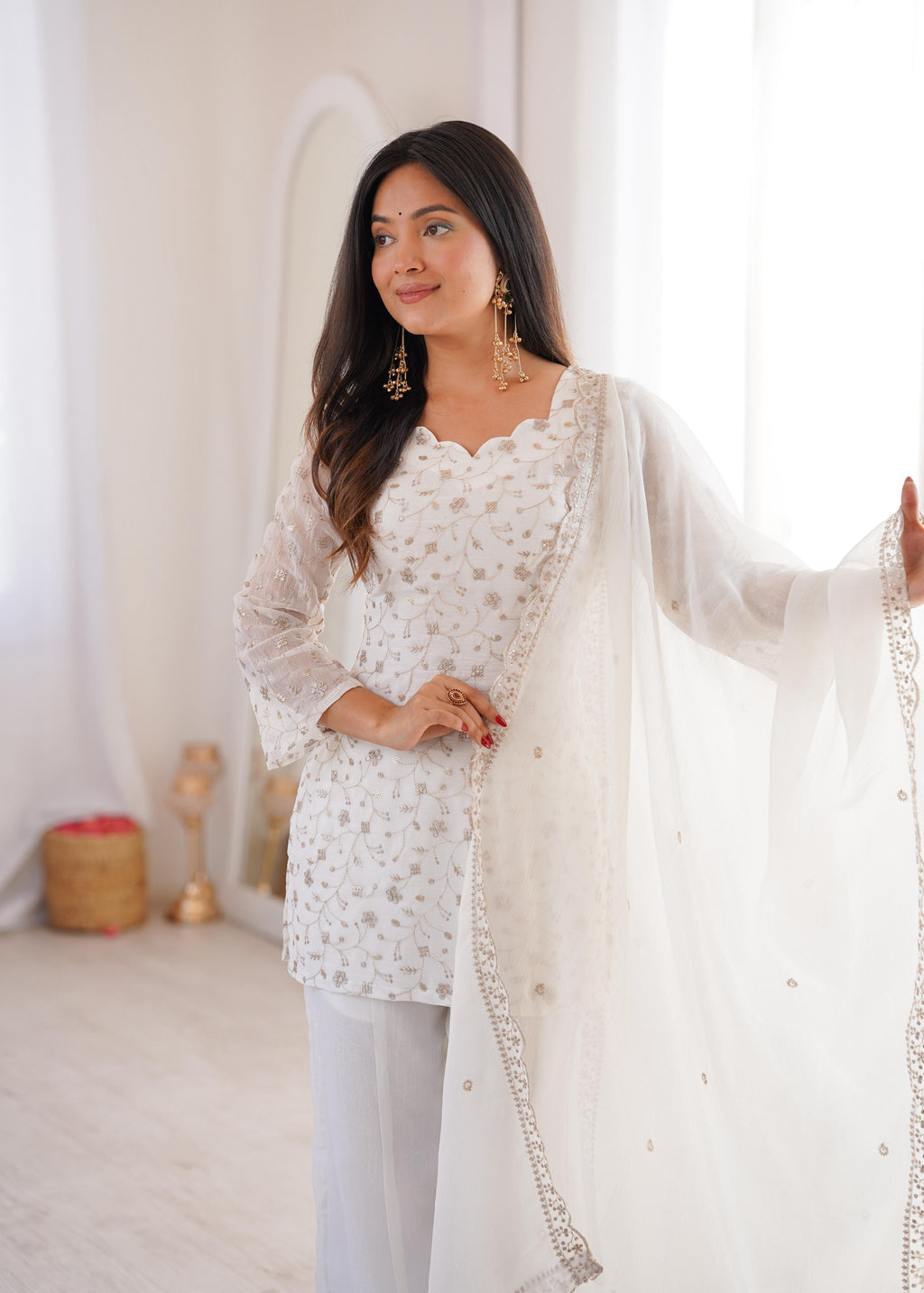 KURTI PLAZO WITH DUPATTA