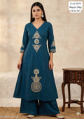 A LINE KURTI PLAZO SET